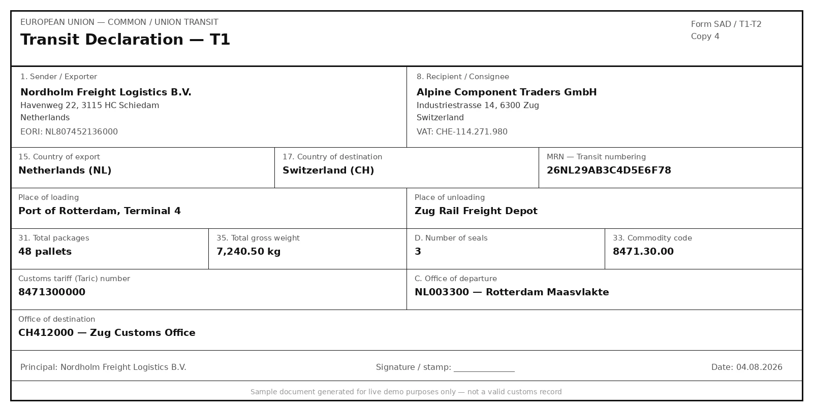 Sample T1 T2 Documents document